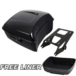 ブラックキングパック トランクマウントラック ハーレーツアーパックツーリング 2014-2024 ブラックに適合 Black King Pack Trunk Mount Rack Fit For Harley Tour Pak Touring 2014-2024 Black 【並行輸入品】