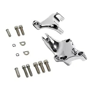 クローム後部助手席フットペグマウント ハーレースポーツスター XL883 1200 14-Upに適合 Chrome Rear Passenger Foot Pegs Mount Fit For Harley Sportster XL883 1200 14-Up 【並行輸入品】