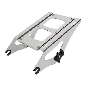 クローム取り外し可能マウントラック ハーレーツアーパックパックツーリングロードグライド2014-23用 Chrome Detachable Mount Rack For Harley Tour Pak Pack Touring Road Glide 2014-23 【並行輸入品】