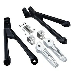 後部助手席フットペグフットレスト BMW M1000 RR - K66 K67 2020-2022 2021に適合 Rear Passenger Footpegs Footrest Fit For BMW M1000 RR - K66 K67 2020-2022 2021 【並行輸入品】