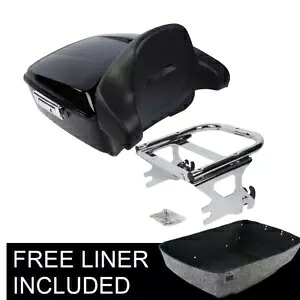 キングパック トランクマウント背もたれパッド ハーレーツアーパック ストリートグライド 97-08 米国に適合 King Pack Trunk Mount Backrest Pad Fit For Harley Tour Pak Street Glide 97-08 US 【並行輸入品】