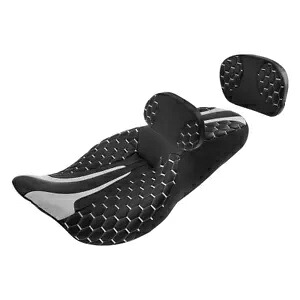 運転席助手席バックレストシーシーバーハーレーツーリングロードグライド09-UPに適合 Driver Passenger Seat Backrest Sissy Bar Fit For Harley Touring Road Glide 09-UP 【並行輸入品】