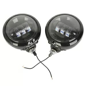 4.5 インチ LED 補助スポットパッシングフォグランプハウジングバケットフィットハーレーツーリング 4.5\