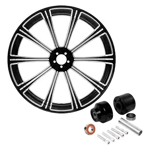 ABS 21インチ x 3.5インチ フロントホイールリムハブ シングルディスク ハーレーロードグライド 2008年以降に適合 ABS 21\