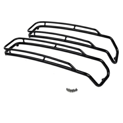 ブラックサドルバッグ蓋トリムトップレールラックハーレーエレクトラロードグライド 1994-13 に適合 Black Saddlebag Lid Trim Top Rail Rack Fit For Harley Electra Road Glide 1994-13 【並行輸入品】
