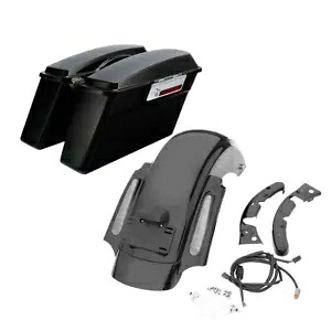ハーレー ツーリング エレクトラ ストリート グライド 09-13 12 用ハードサドルバッグ & リアフェンダー Hard Saddle Bags & Rear Fender For Harley Touring Electra Street Glide 09-13 12 【並行輸入品】