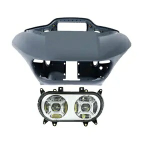 インナーアウターフェアリング & デュアル LED ヘッドライト ハーレーツーリングロードグライド 15-24 に適合 Inner Outer Fairing & Dual LED Headlight Fit For Harley Touring Road Glide 15-24 【並行輸入品】