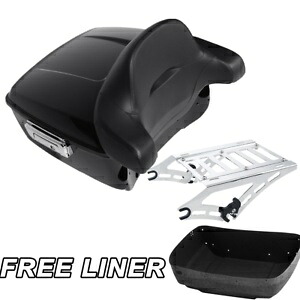 キングパック トランクバックレストパッドマウントラック ハーレーツアーパックツーリング 14-23 15用 King Pack Trunk Backrest Pad Mount Rack Fit For Harley Tour Pak Touring 14-23 15 【並行輸入品】