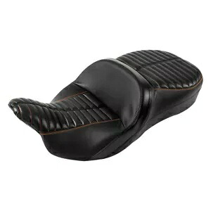 ブラック ドライバー ライダー パッセンジャー シート ハーレー ツーリング ストリート ロード グライド 09-Up に適合 Black Driver Rider Passenger Seat Fit For Harley Touring Street Road Glide 09-Up 【並行輸入品】