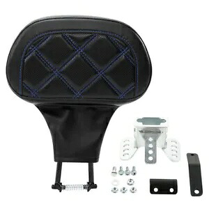 ドライバー バックレスト パッド ハーレー ツーリング エレクトラ ロード グライド キング 1988 以降に適合 ブラック Driver Backrest Pad Fit For Harley Touring Electra Road Glide King 1988-Up Black 【並行輸入品】