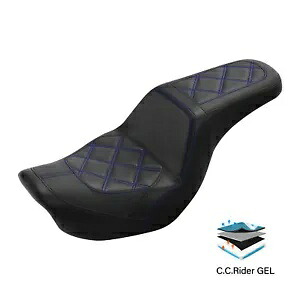 運転席助手席ジェルシートハーレーローライダーストリートボブファットボブFXDF 06-17に適合 Driver Passenger Gel Seat Fit For Harley Low Rider Street Bob Fat Bob FXDF 06-17 【並行輸入品】
