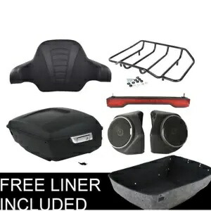 キングパック トランクラックスピーカー テールライト ハーレーツアーパックツーリング 2014-24用 King Pack Trunk Rack Speakers Tail Light Fit For Harley Tour Pak Touring 2014-24 【並行輸入品】