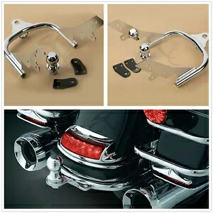 クローム トレーラー ヒッチ & ボール ハーレー ツーリング エレクトラ ストリート ロード ツアー グライドに適合 Chrome Trailer Hitch &Ball Fit For Harley Touring Electra Street Road Tour Glide 【並行輸入品】