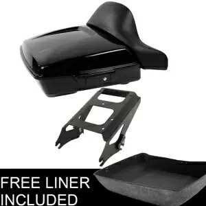 チョップドパック トランクパッドマウントラック ハーレーツアーパックツーリング 2009-2013 2012 に適合 Chopped Pack Trunk Pad Mount Rack Fit For Harley Tour Pak Touring 2009-2013 2012 【並行輸入品】