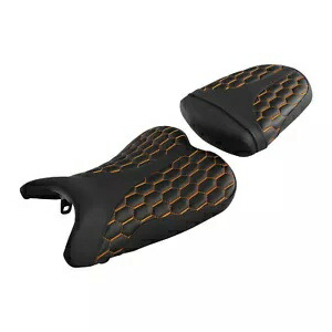 ブラックオレンジライダー運転席&助手席スズキGSXR600 GSXR750 06-07に適合 Black Orange Rider Driver & Passenger Seat Fit For Suzuki GSXR600 GSXR750 06-07 【並行輸入品】