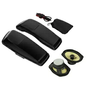 ハードサドルバッグ蓋 & 6 X 9 インチスピーカーハーレーツーリングエレクトラグライド 14-24 に適合 Hard Saddlebags Lid & 6 X 9\