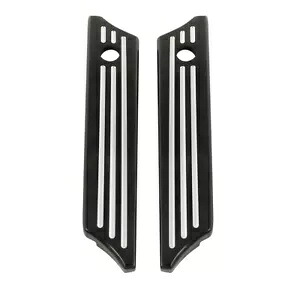 ブラックサドルバッグラッチカバーハーレーツーリングエレクトラストリートグライド14-23 USに適合 Black Saddlebag Latch Cover Fit For Harley Touring Electra Street Glide 14-23 US 【並行輸入品】