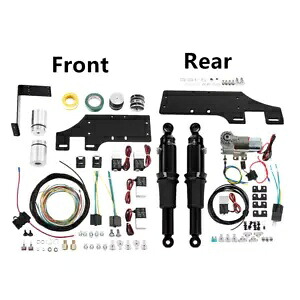 フロントエアライドロワリングキット & リアサスペンションハーレーツーリング 2014-2024 米国に適合 Front Air Ride Lowering Kit &Rear Suspension Fit For Harley Touring 2014-2024 US 【並行輸入品】