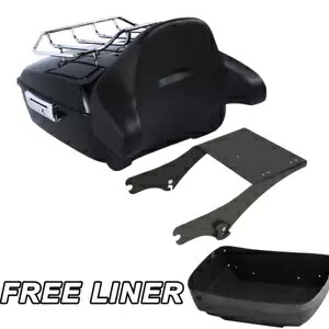 キングパック トランクパッドラック ハーレーツアーパックツーリングエレクトラグライド 1997-08 ブラック用 King Pack Trunk Pad Rack For Harley Tour Pak Touring Electra Glide 1997-08 Black 【並行輸入品】