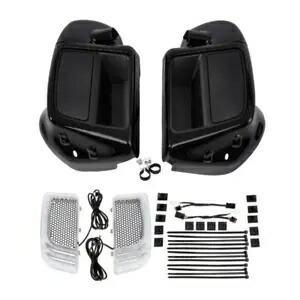 下部通気フェアリング & 6.5 インチスピーカーポッド & ライト ハーレーストリートロードグライド 14-23 用 Lower Vented Fairing &6.5\