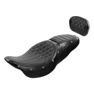 運転席助手席&シーシーバーパッド ハーレーツーリングストリートグライド2009以降に適合 Driver Passenger Seat &Sissy Bar Pad Fit For Harley Touring Street Glide 2009-Up 【並行輸入品】