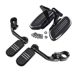 助手席フロアボード & 1-1/4 インチ ハイウェイ フットペグ ハーレー ツーリング 1993-2023 用 Passenger Floorboard & 1-1/4'' Highway Footpeg Pegs For Harley Touring 1993-2023 【並行輸入品】