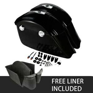 サドルバッグ電子ラッチオーディオ蓋 & ライナーインド 2014-2018 チーフテンに適合 Saddlebag Electronic Latches Audio Lid &Liner Fit For Indian 2014-2018 Chieftain 【並行輸入品】