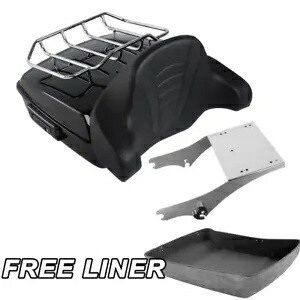 チョップドパック トランクパッドマウントラック ハーレーツアーパックツーリングモデル1997-08に適合 Chopped Pack Trunk Pad Mount Rack Fit For Harley Tour Pak Touring Models 1997-08 【並行輸入品】