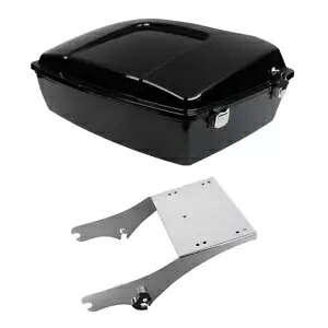チョップドパック トランクマウントラック ハーレーツアーパック ツーリンググライド 1997-2008 98に適合 Chopped Pack Trunk Mount Rack Fit For Harley Tour Pak Touring Glide 1997-2008 98 【並行輸入品】