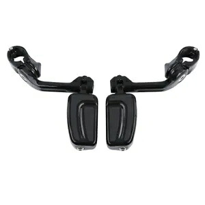 1.25インチ エンジンガード フットペグ & ロングアングルマウント ハーレーツーリンググライドに適合 1.25” Engine Guards Foot Pegs & Long Angled Mount Fit For Harley Touring Glide 【並行輸入品】