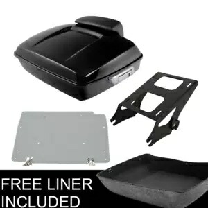 チョップドパック トランクマウントラックプレートパッド ハーレーツアーパックツーリング 2014年以降に適合 Chopped Pack Trunk Mount Rack Plate Pad Fit For Harley Tour Pak Touring 2014-Up 【並行輸入品】