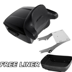 ブラックキングパック トランク背もたれパッドマウントラック ハーレーツーリンググライド 97-08用 Black King Pack Trunk Backrest Pad Mount Rack Fit For Harley Touring Glide 97-08 【並行輸入品】 61,710円