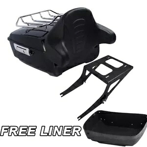 キングパック トランク ラックマウント バックレスト ハーレー ツアーパック ファットボーイ 2008-2016 米国に適合 King Pack Trunk Rack Mount Backrest Fit For Harley Tour Pak Fat Boy 2008-2016 US 【並行輸入品】