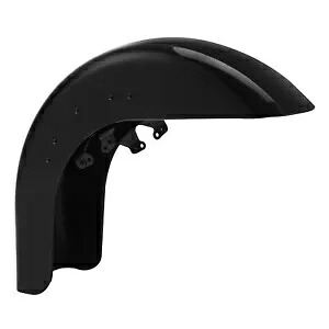 ビビッドブラックフロントフェンダーハーレーツーリングストリートロードグライド2014-2023 2021に適合 Vivid Black Front Fender Fit For Harley Touring Street Road Glide 2014-2023 2021 【並行輸入品】
