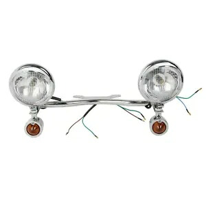 運転パッシングターンシグナルスポットライトバーハーレーツーリングチョッパーホンダに適合 Driving Passing Turn Signal Spot Light Bar Fit For Harley Touring Choppers Honda 【並行輸入品】