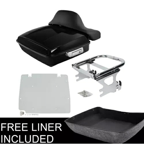 チョップドパック トランクパッドラック ハーレーツアーパック エレクトラ ロードグライド 97-08 07用 Chopped Pack Trunk Pad Rack Fit For Harley Tour Pak Electra Road Glide 97-08 07 【並行輸入品】