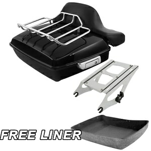 チョップドパック トランクマウントラックパッド ハーレーツアーパック ツーリンググライド 2014年以降に適合 Chopped Pack Trunk Mount Rack Pad Fit For Harley Tour Pak Touring Glide 2014-Up 【並行輸入品】