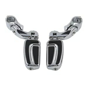 クロームフットペグ ハイウェイバーペグ ショートアングル ハーレーエレクトラ ロードグライドキング用 Chrome Footpegs Highway Bar Pegs Short Angled For Harley Electra Road Glide King 【並行輸入品】 38,610円