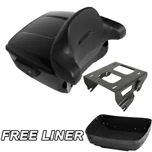 キングパック トランク バックレスト ソロ ラック ハーレー ツアー パック ツーリング グライド 2014 年以降に適合 King Pack Trunk Backrest Solo Rack Fit For Harley Tour Pak Touring Glide 2014-Up 【並行輸入品】