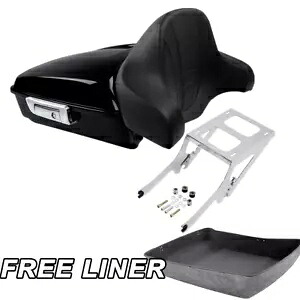 みじん切りトランク背もたれパッドマウントラックハーレーヘリテージクラシック 2018-23 22 に適合 Chopped Trunk Backrest Pad Mount Rack Fit For Harley Heritage Classic 2018-23 22 【並行輸入品】