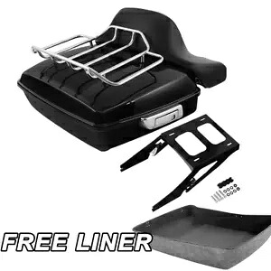 チョップドパック トランク バックレスト ツーアップラック ハーレー ツアーパック スポーツ グライド 18-22 US用 Chopped Pack Trunk Backrest Two Up Rack For Harley Tour Pak Sport Glide 18-22 US 【並行輸入品】