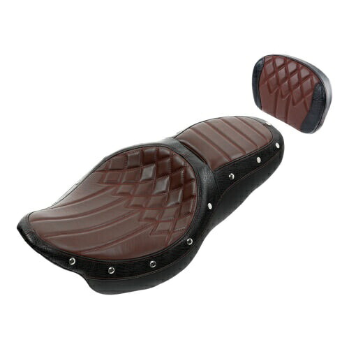 運転席&助手席&背もたれパッド ハーレーツーリングストリートグライド09-24に適合 Driver & Passenger Seat & Backrest Pad Fit For Harley Touring Street Glide 09-24 【並行輸入品】