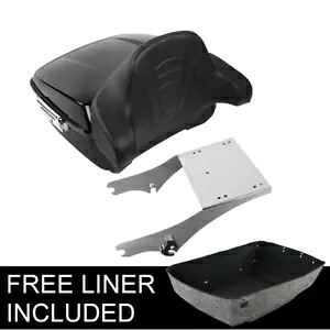 キングパック トランクマウントバックレストパッド ハーレーツアーパックツーリンググライド97-08に適合 King Pack Trunk Mount Backrest Pad Fit For Harley Tour Pak Touring Glide 97-08 【並行輸入品】