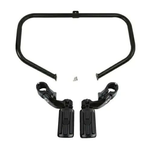 エンジンガードクラッシュバー&フットペグマウントハーレーツーリングストリートグライド97-08に適合 Engine Guard Crash Bar& Footpegs Mount Fit For Harley Touring Street Glide 97-08 【並行輸入品】