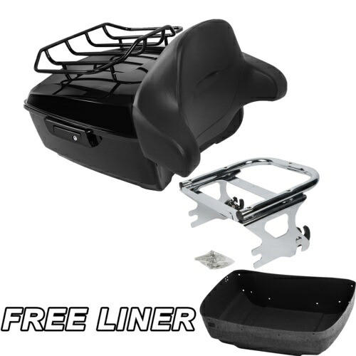 キングパック トランクバックレストマウントラック ハーレーツアーパック ロードグライドキング 97-08 07用 King Pack Trunk Backrest Mount Rack For Harley Tour Pak Road Glide King 97-08 07 【並行輸入品】