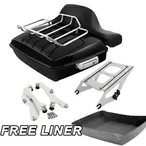 チョップドパック トランク マウント ラック ドッキング パッド ハーレー ツアー パック ツーリング 14 アップに適合 Chopped Pack Trunk Mount Rack Docking Pad Fit For Harley Tour Pak Touring 14-Up 【並行輸入品】