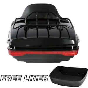 キングパック トランク テール ライト パッド ラック ハーレー ツアー パック エレクトラ ロード グライド 14 アップ用 King Pack Trunk Tail Light Pad Rack For Harley Tour Pak Electra Road Glide 14-Up 【並行輸入品】