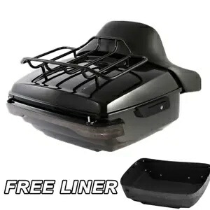 キングパック トランクパッドラック テールライト ハーレーツアーパック エレクトラグライド 14+ ブラック用 King Pack Trunk Pad Rack Tail Light For Harley Tour Pak Electra Glide 14+ Black 【並行輸入品】