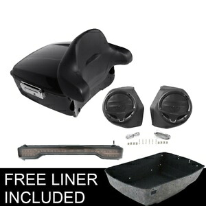 キングパック トランク バックレスト スピーカー ライト ハーレー エレクトラ ストリート グライド 14-24 23用 King Pack Trunk Backrest Speakers Light For Harley Electra Street Glide 14-24 23 【並行輸入品】
