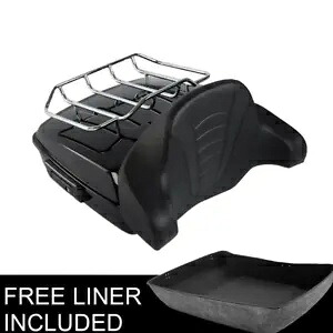 みじん切りパック トランク バックレスト トップラック ハーレー ツアー パック エレクトラ グライド 14-24 に適合 Chopped Pack Trunk Backrest Top Rack Fit For Harley Tour Pak Electra Glide 14-24 【並行輸入品】